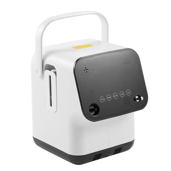 물리 치료 장비, 발전기, 분무기, 원격 제어, 저순도 경보 기능이 있는 1-7L 흐름 산소 발생기